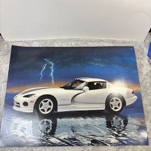 Vintage 1997 Dodge Viper RT/10 Poster Tangerine Press 24x18”